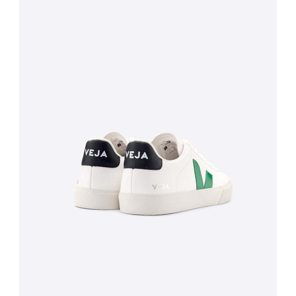 Veja CAMPO CHROMEFREE Low Tops Sneakers Férfi White/Black | HU 204JPQ